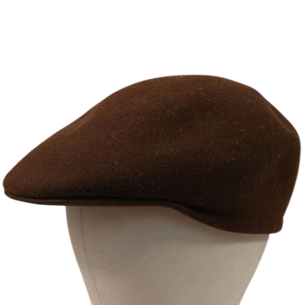 Ethos 100% Chocolate Brown Wool Newsboy Cap XL